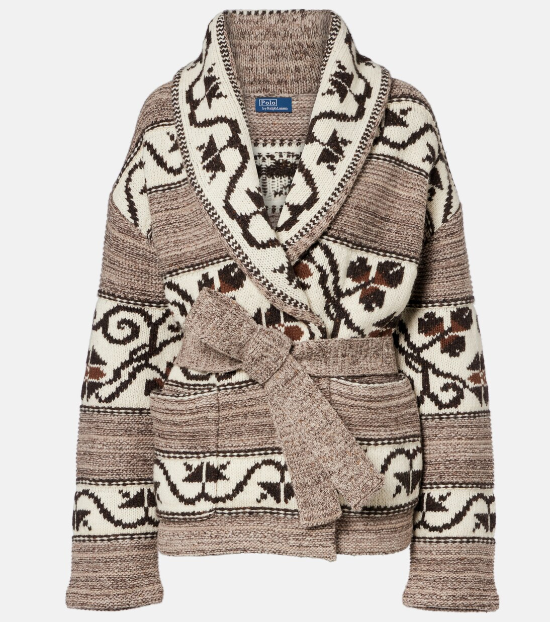 Jacquard wool-blend wrap cardigan | Mytheresa (US/CA)