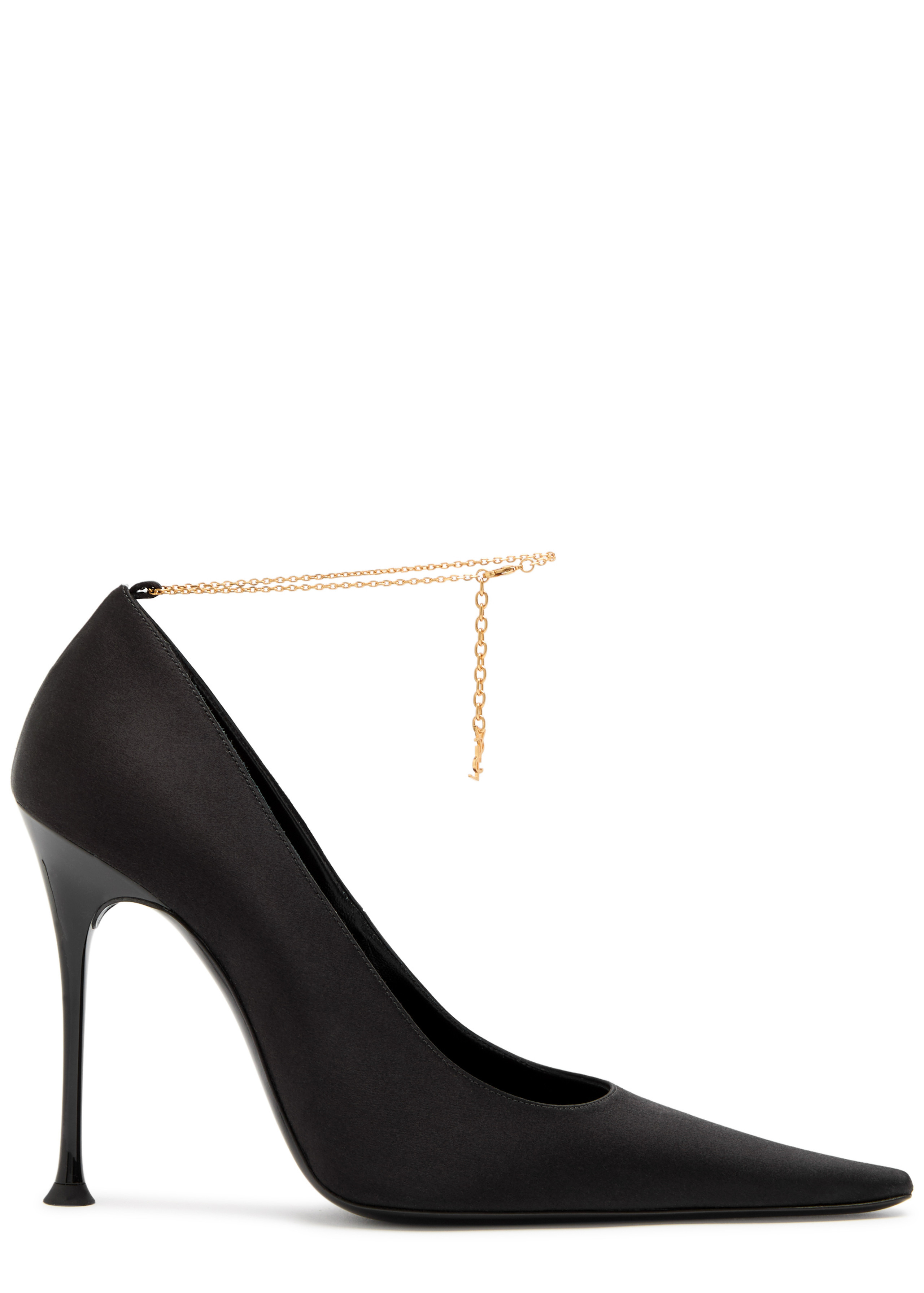 Doville 110 anklet-embellished satin pumps | Harvey Nichols