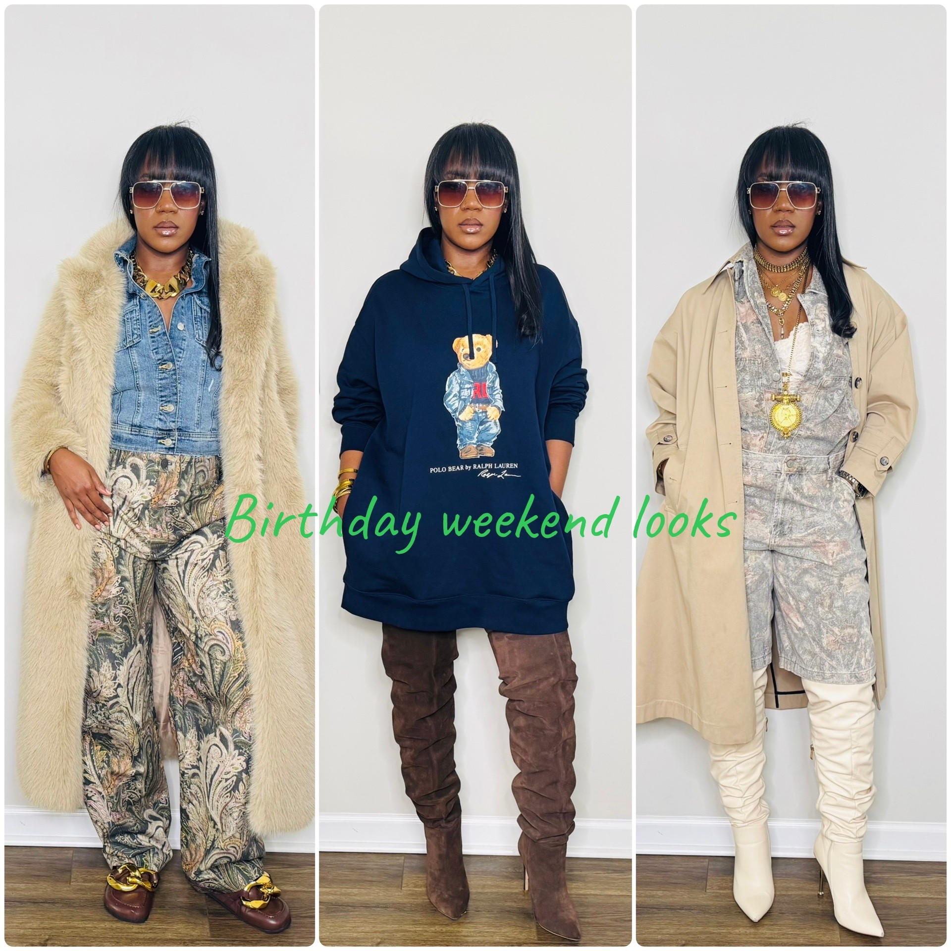 Hey, y’all! Check out my latest YouTube video on the looks I wore from my birthday. YouTube channel: The Glam Corridor  

#LTKMidsize #LTKvlog #LTKSeasonal