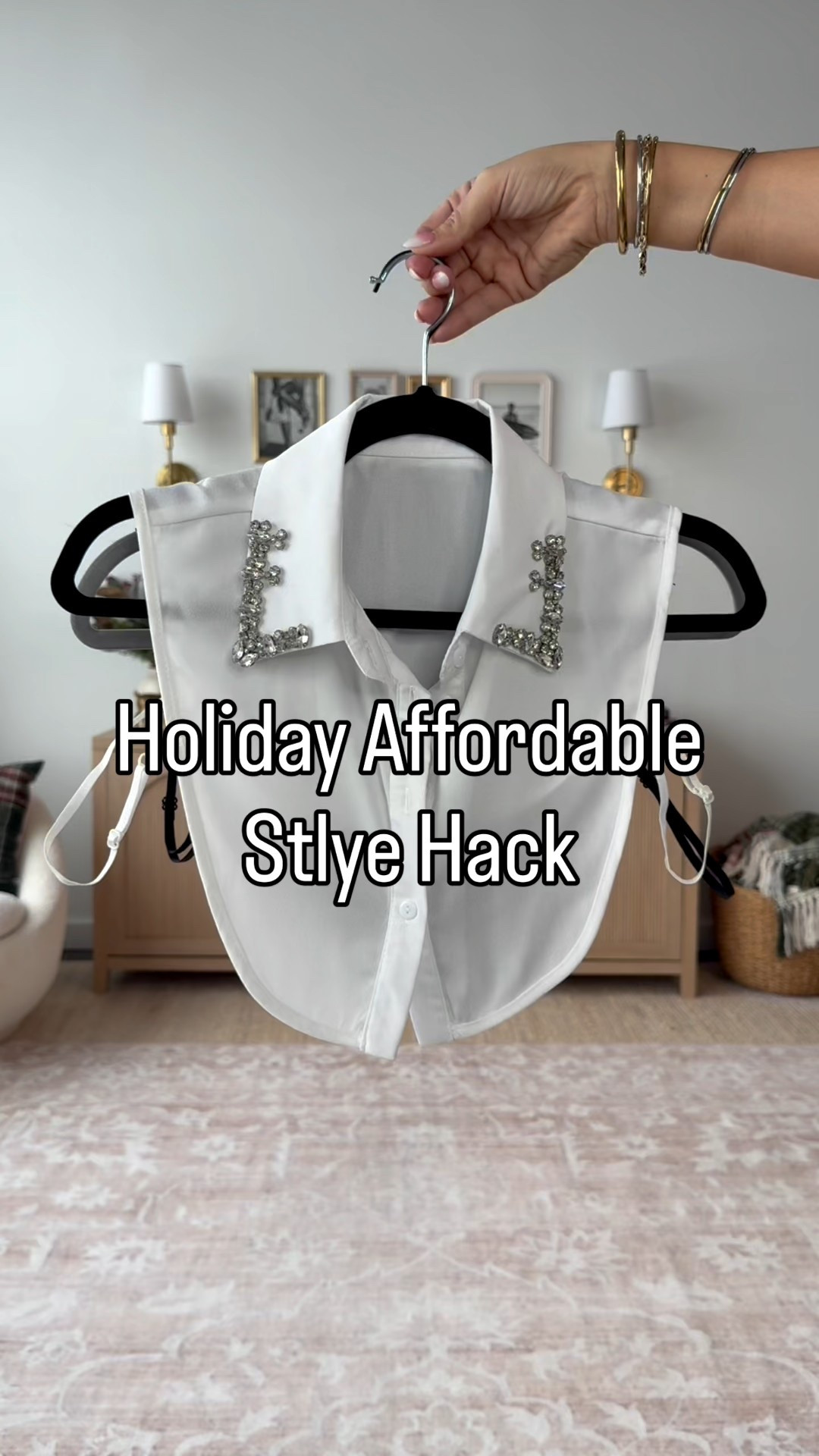 Holiday style in a nutshell: sparkly Amazon collar, blingy bag, wide-leg denim + cozy sweater + heels. Festive, elevated, and still comfy.✨
Rhinestone fake collars- medium 
Sweater - small 
Denim - 2 long 
Heels- tts 

#ltku #ltkover40

#LTKgrwm #LTKU #LTKHoliday #LTKFindsUnder100 #LTKFindsUnder50 #LTKTall