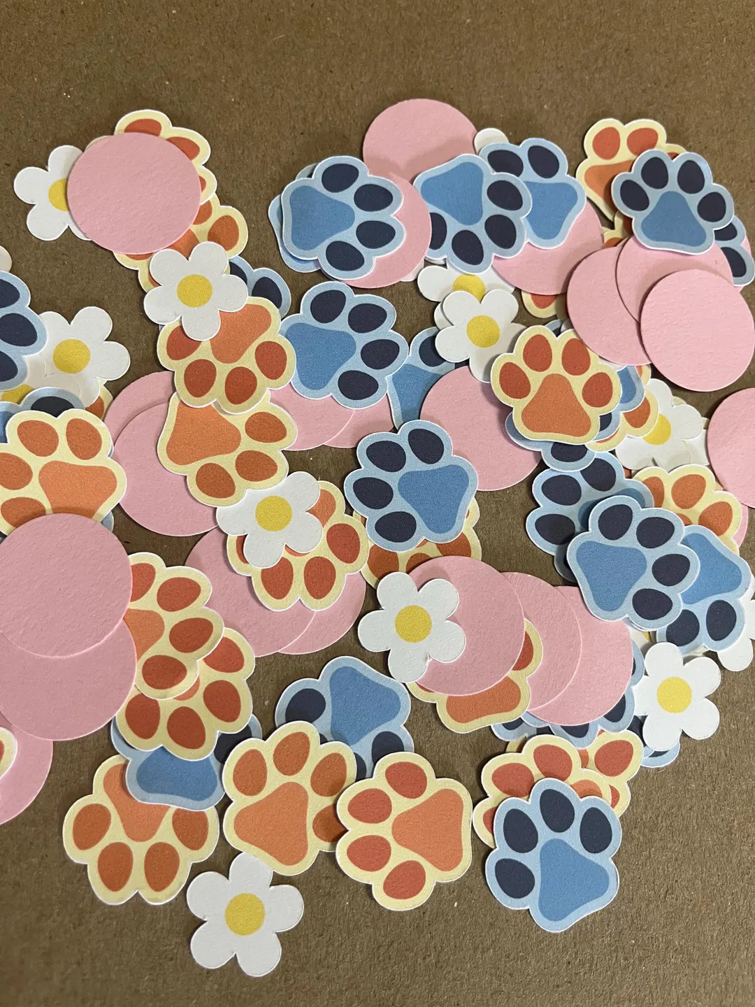 100 Girly Blue Dog Table Confetti, Dog Birthday Party Decoration, Dog Themed Decor - Etsy | Etsy (US)