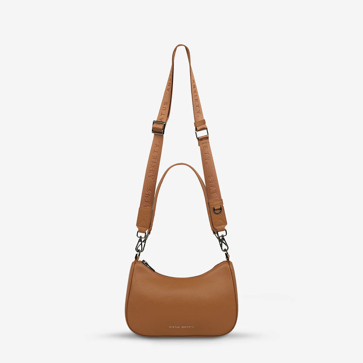 Look Both Ways Women's Camel Leather Bag | Status Anxiety® | Status Anxiety 