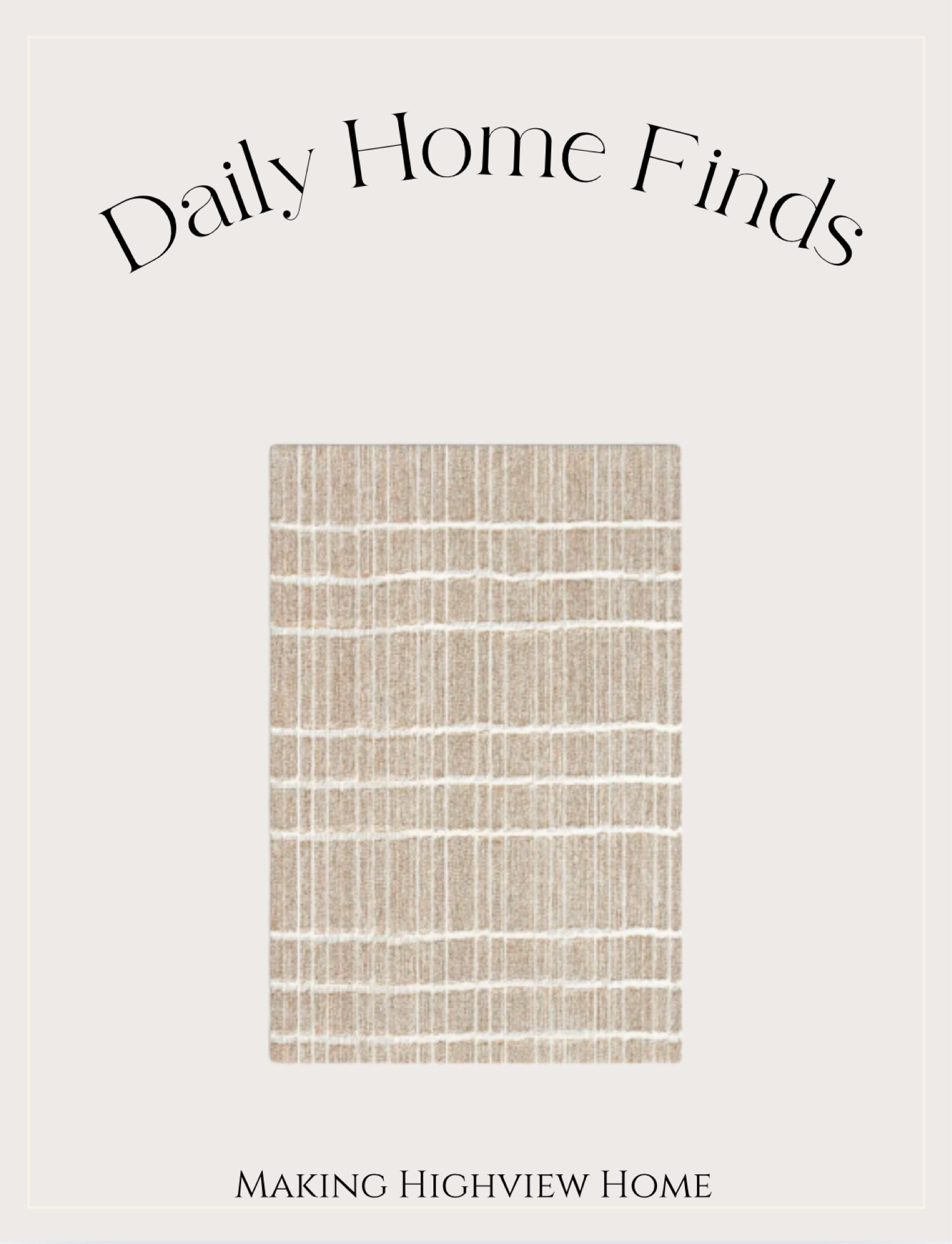 Neutral plaid rugs for the win!! I love this rug so much! Perfect for an entry, kitchen, bedroom or living room! 

#LTKStyleTip #LTKSaleAlert #LTKHome