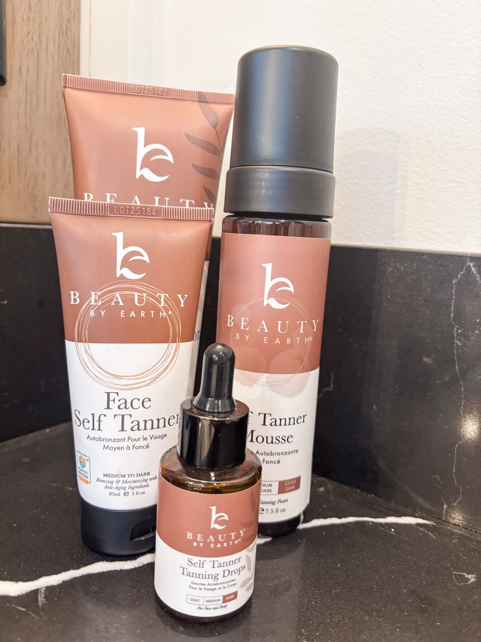 New clean fav self tanner. I put it on at night and wakeup to glowing skin. 😀