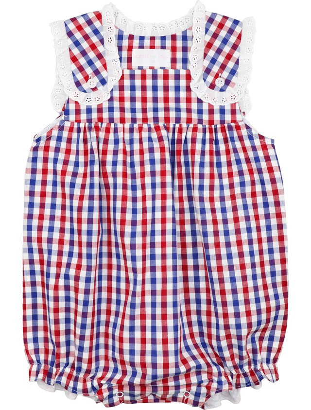 Red, White And Blue Check Bubble | Cecil and Lou