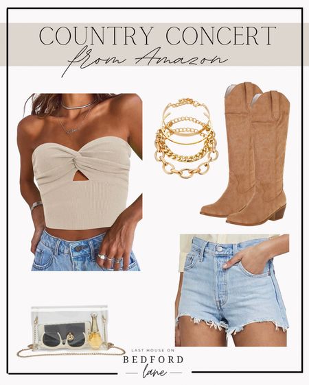 Country Concert Outfit from Amazon 

Concert attire for women, festival outfit for women, summer outfit for women, outfits for teens, outfits for girls, country concert dress, gold earrings, gold necklace, gold bracelets, stackable bracelets, layering necklaces, dainty necklace, gold sunglasses, round sunglasses, white boots, white cowboy boots, cowboy boots for women, country outfit for women, clear stadium bag, purse for a concert, clear purse, clear bag, concert purse, concert bag, festival attire, summer dress, suede skirt, cropped shirt, jean shorts, tan cowboy boots, suede cowboy boots, leather cowboy boots, white fringed shirt, Levi shorts, women’s jean shorts, summer outfit ideas for women, Amazon, found it on amazon, amazon deals 

#LTKunder50 #LTKstyletip #LTKsalealert