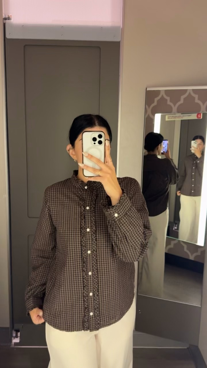 This gingham button down is everything 🤎🍂

#LTKootd