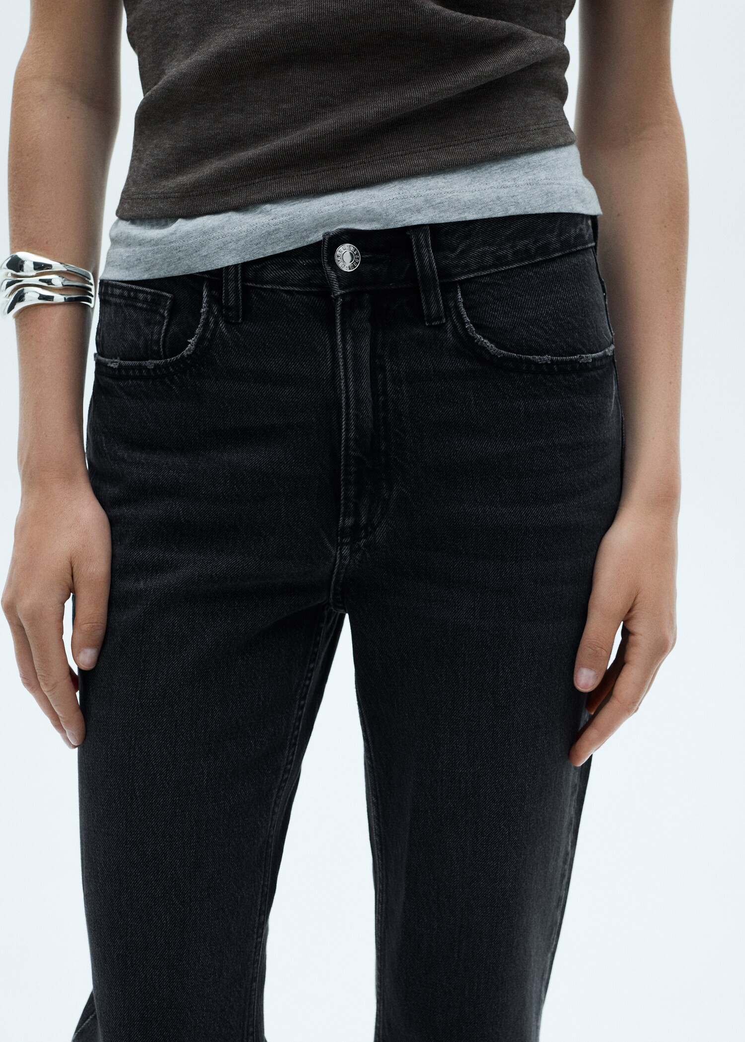 Matilda medium-rise straight-fit jeans - Women | MANGO USA | Mango (US/MX/AU)