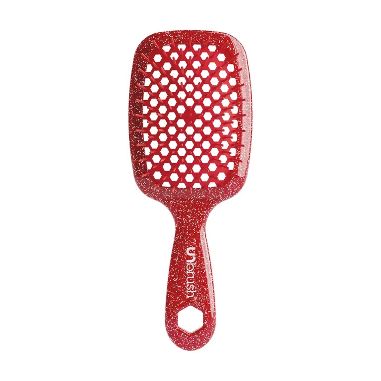 FHI Heat UNbrush\u00ae Sparkle Detangling Brush,All Hair Types, Red | Walmart (US)