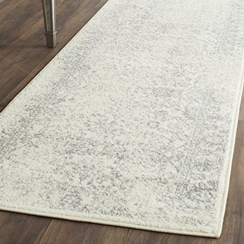 SAFAVIEH Adirondack Collection 2'6" x 10' Ivory / Silver ADR109C Oriental Distressed Non-Shedding Li | Amazon (US)