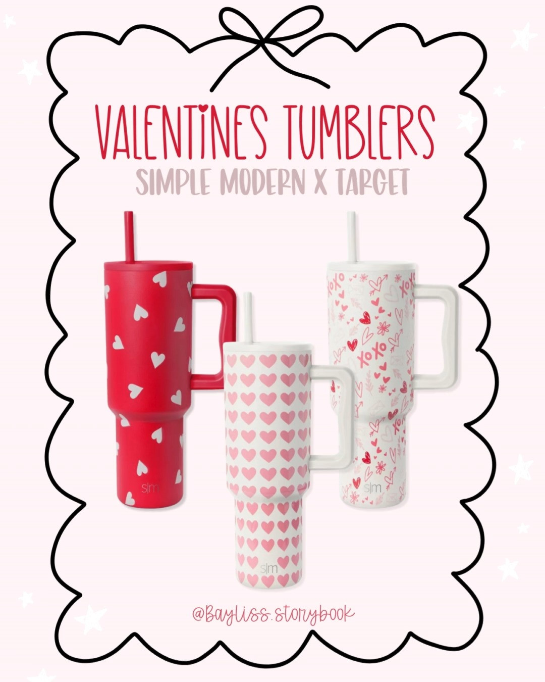 How adorable are these Simple Modern Valentine Tumblers! 😍💕 These are probably my favorite ones I have seen. ✨❤️ 

 #LTKSeasonal #LTKSaleAlert #LTKFindsUnder50