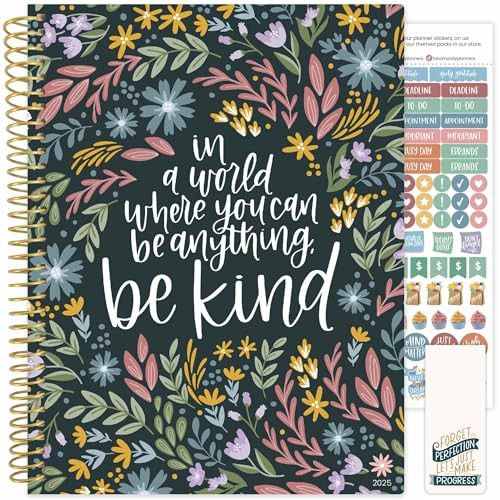 bloom daily planners 2025 (8.5" x 11") Calendar Year Day Planner (January 2025 - December 2025) - Weekly/Monthly Dated Agenda Organizer with Stickers & Tabs - Be Kind | Amazon (US)