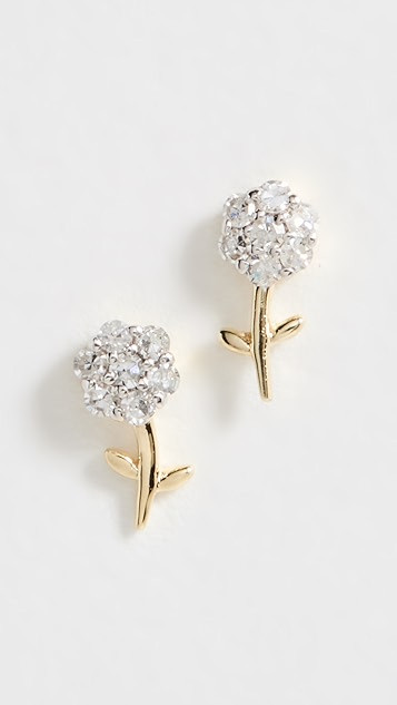 Crystal Flower Studs | Shopbop