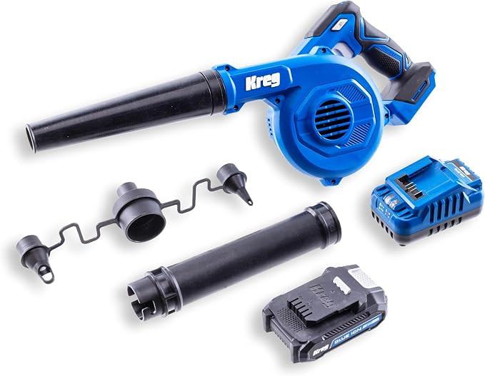 Kreg 20V Ionic Drive Shop Blower Kit - Cordless Shop Blower for Dust, Debris & Workshop Cleanup -... | Amazon (US)
