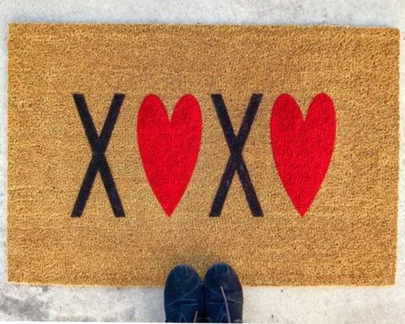 Valentine Doormat Heart Doormat Welcome Mat XOXO Doormat | Etsy | Etsy (US)