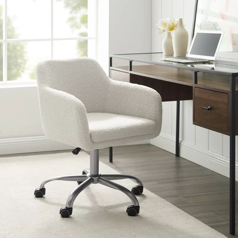 Ebern Designs Kulik Modern Sherpa Adjustable Task Chair & Reviews | Wayfair | Wayfair North America