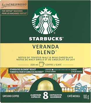 Starbucks by Nespresso Veranda Blend Blonde Roast Coffee Pods, Nespresso Vertuo Line Compatible C... | Amazon (CA)