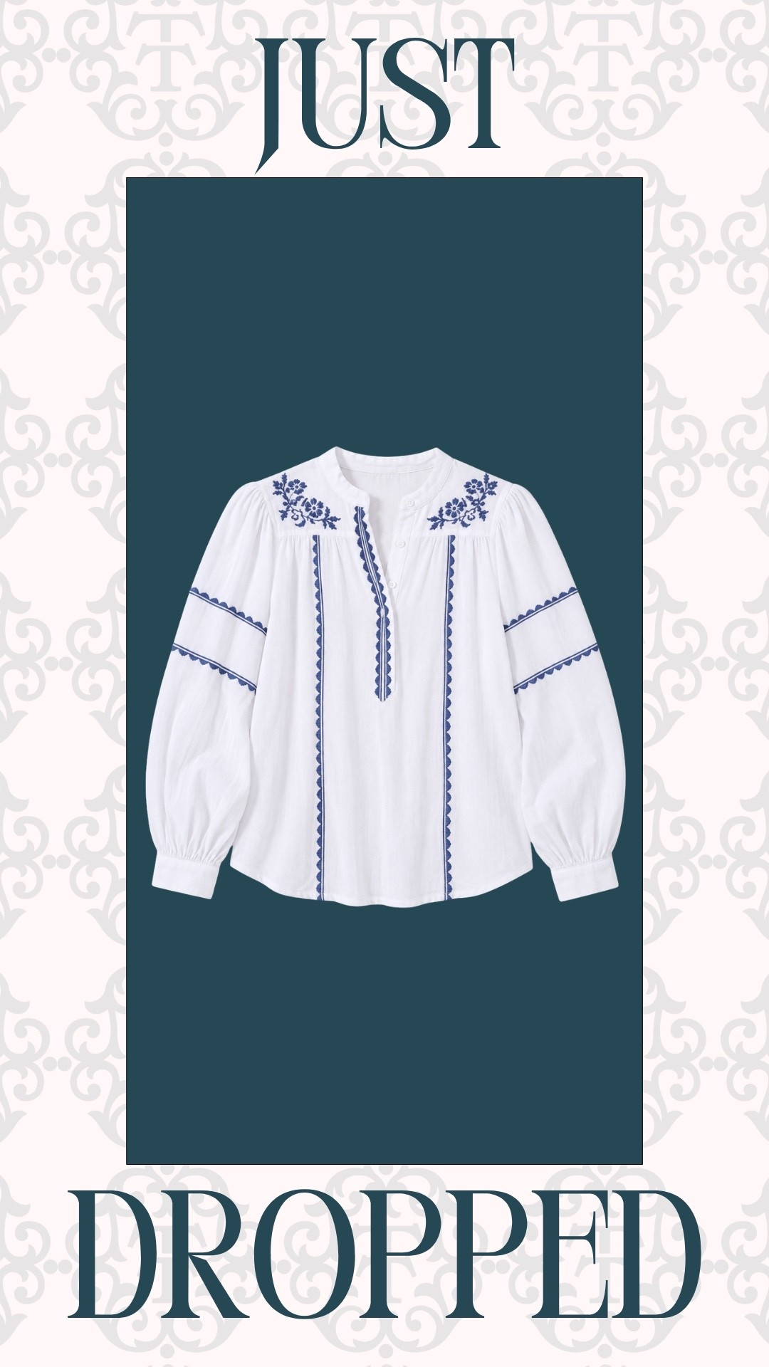 This blouse is such a pretty fall find with the blue embroidery and delicate details. I love the puff sleeves and little button-front design. It would look so cute with jeans and loafers.

#LTKSeasonal #LTKOver40 #LTKMidsize