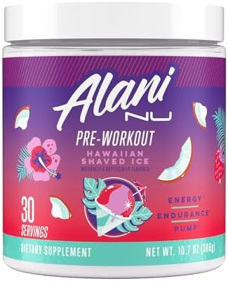 Alani Nu Pre Workout Powder Hawaiian Shaved ICE, Amino Energy Boost, Endurance Supplement, Sugar ... | Amazon (US)