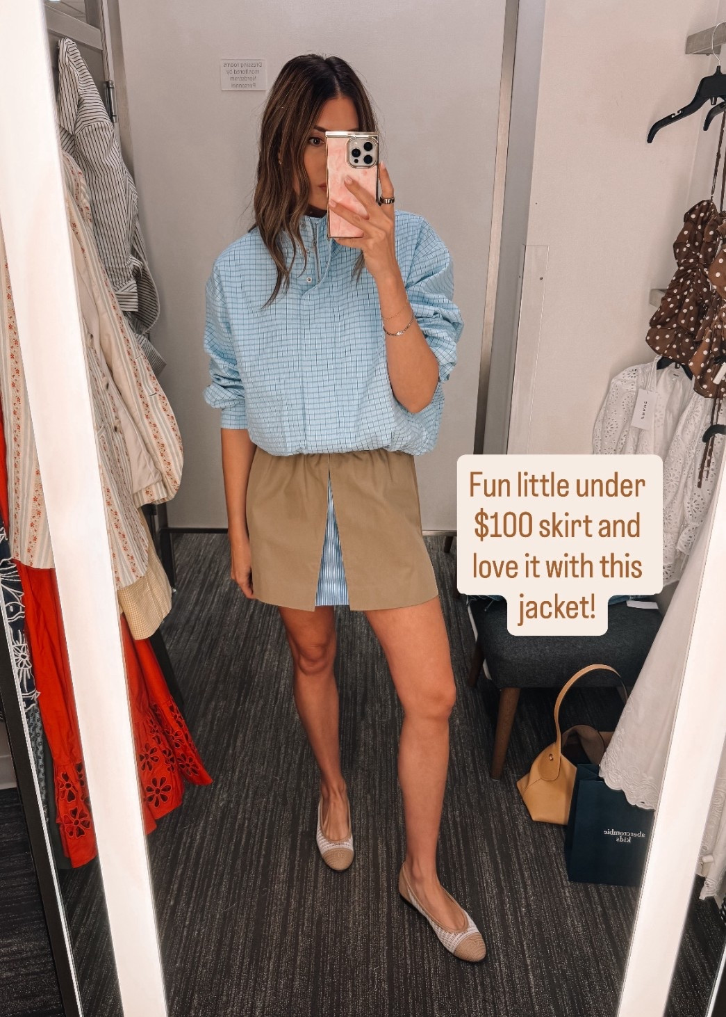 Small in jacket, small in skirt 