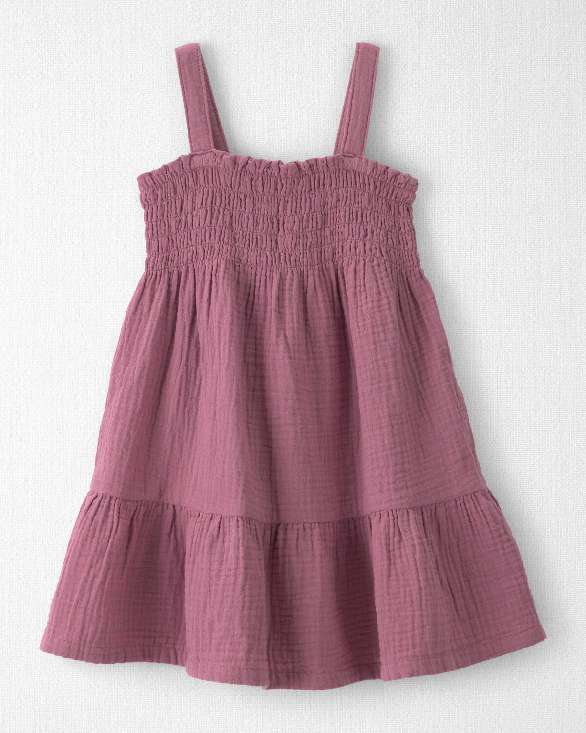 Toddler Girl Organic Cotton Smocked Gauze Dress - Little Planet | Carter's | Carter's Inc