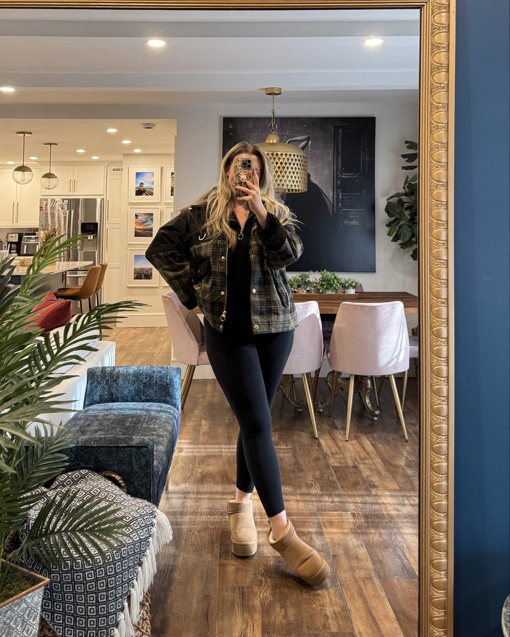 My fall casual dream coat! Wearing a 13 but could’ve sized down! Sweatshirt, leggings both true to size & wearing a large! And these platform boots are the best (better than the real thing!) 

 #LTKootd #LTKActive #LTKMidsize