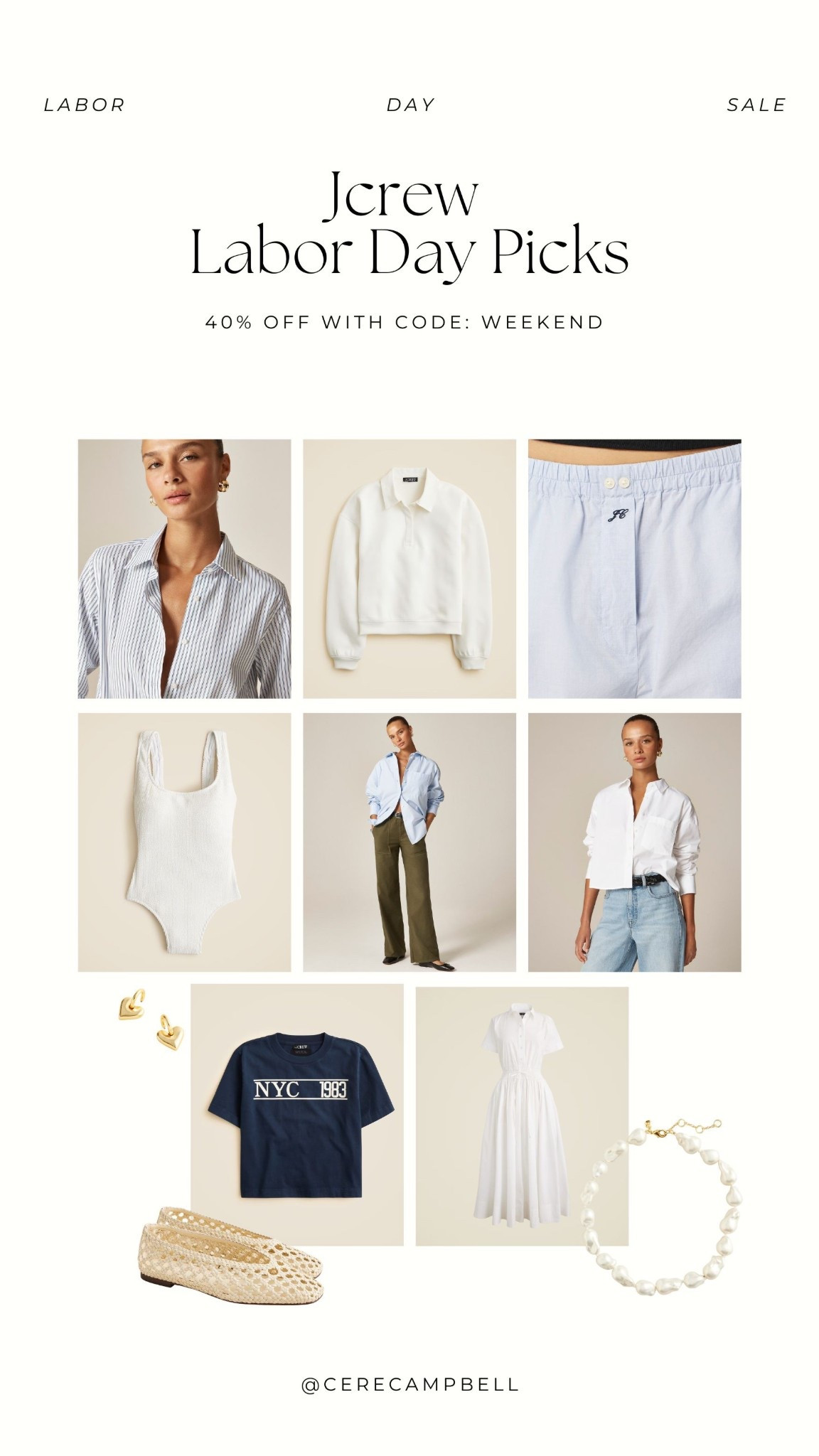 Jcrew LDW sale! code: WEEKEND 

#LTKSaleAlert #LTKStyleTip