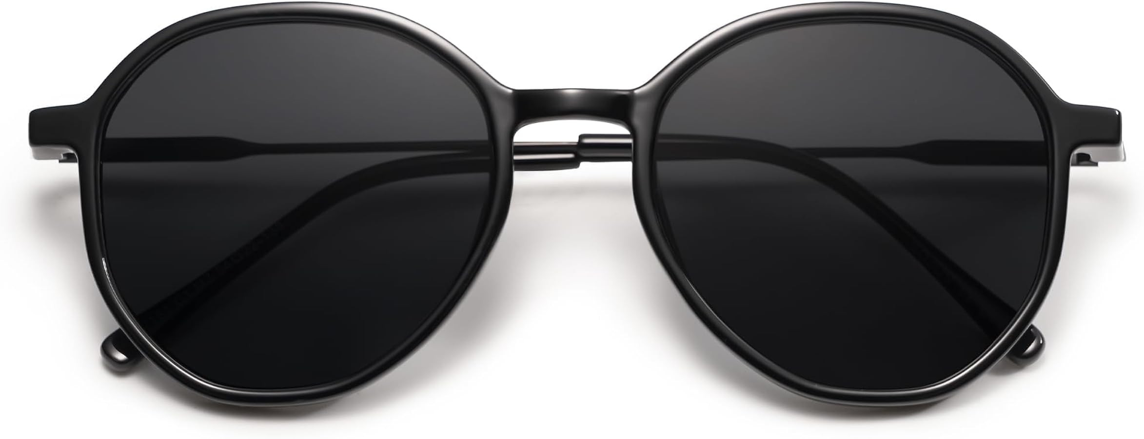 SOJOS Trendy Designer Hexagon Round Sunglasses for Women Fashion Big Shades Geometric Women Sungl... | Amazon (US)