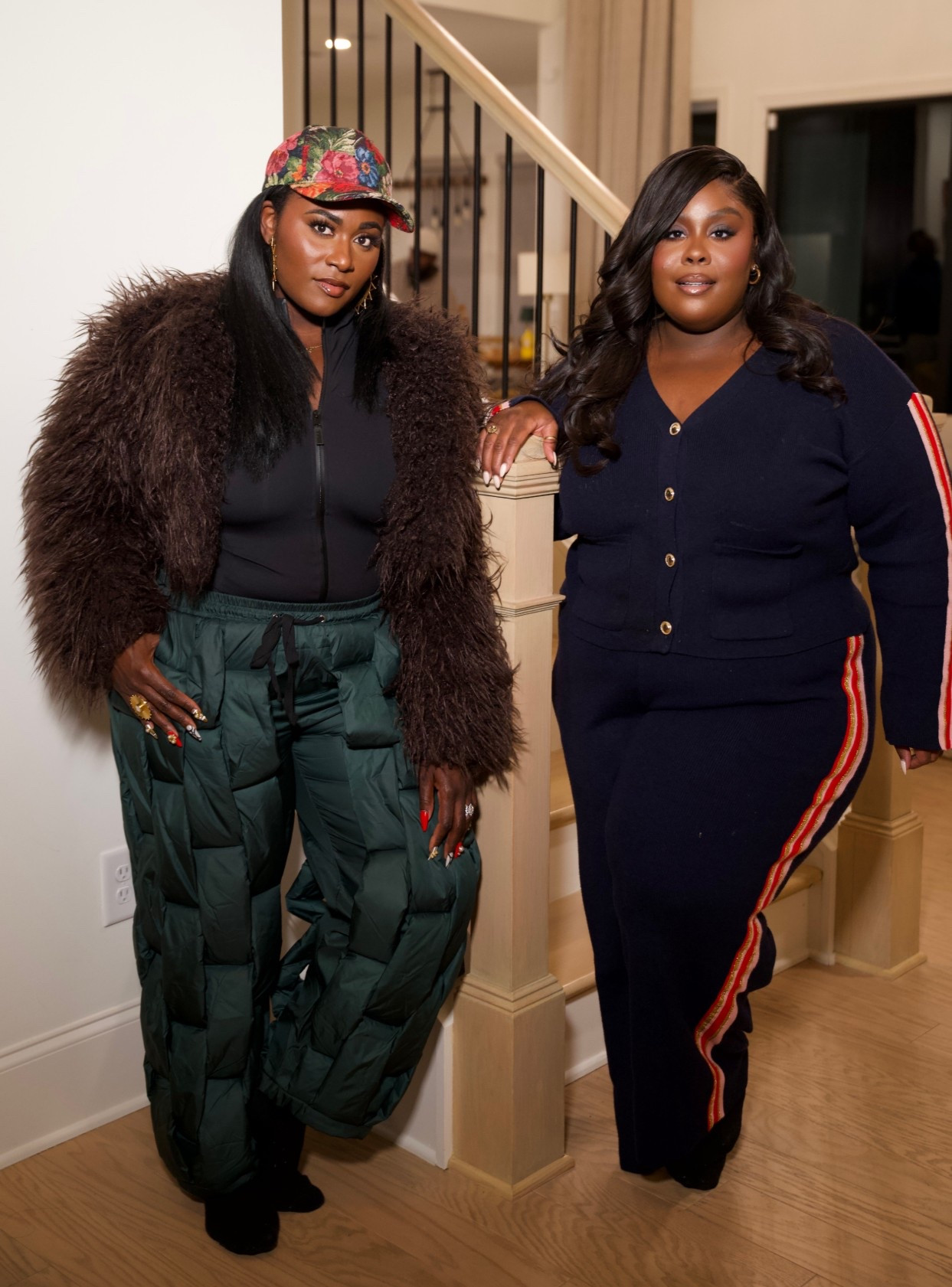 Make these game day appetizers for your day ones this weekend! 🍔🥬🍗  my amazing friend @thedaniellebrooks always shows up, loves my food & stays to help wash the dishes every time! A real one! LOVE you! Catch her super bowl commercial!!! Oh & Happy Black History Month! 🖤💜 #explorepage✨ #homechef #appetizers 

#LTKPlusSize #LTKfoodie