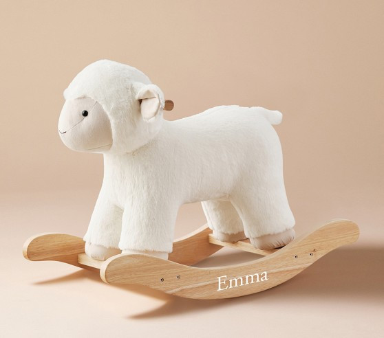 Lamb Critter Plush Nursery Rocker | Pottery Barn Kids