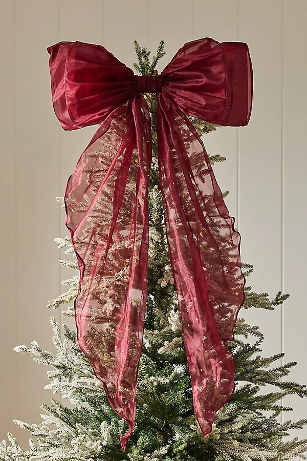 Organza Bow Tree Topper | Anthropologie (US)