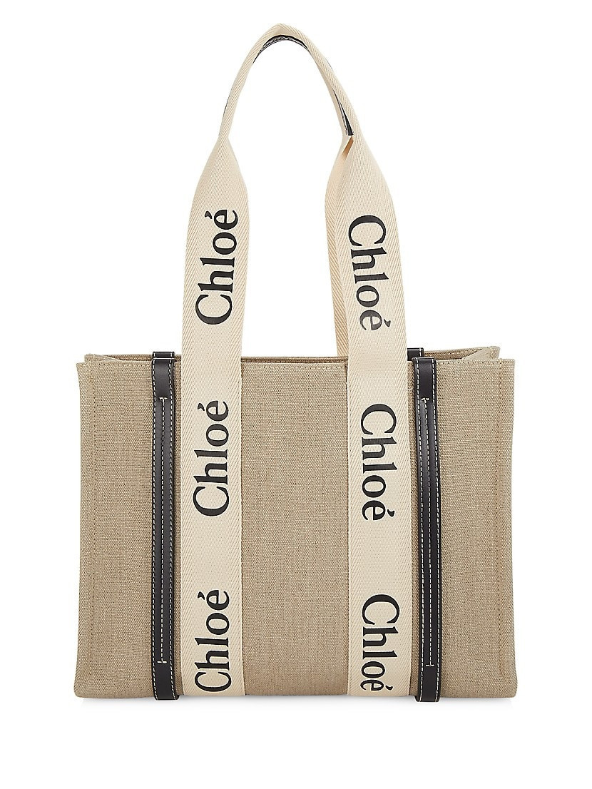 Woody Medium Logo Tote | Saks Fifth Avenue