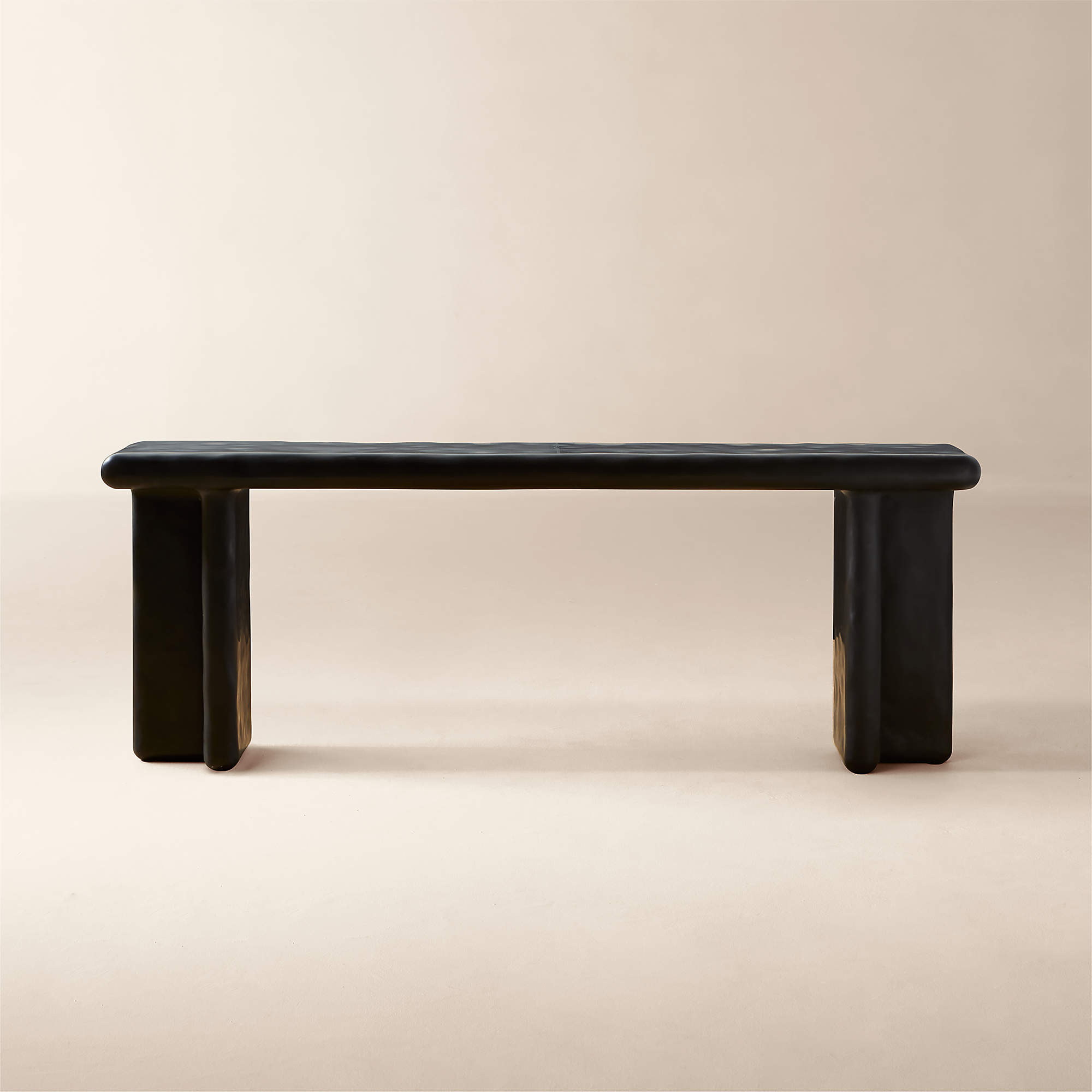Bodene 82" Black Resin Console Table + Reviews | CB2 | CB2