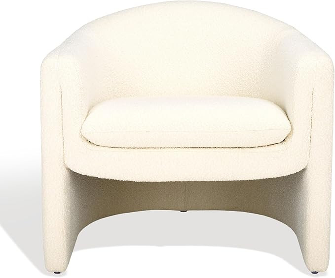 SAFAVIEH Couture Collection Laylette Ivory Boucle Accent Chair (Fully Assembled) | Amazon (US)