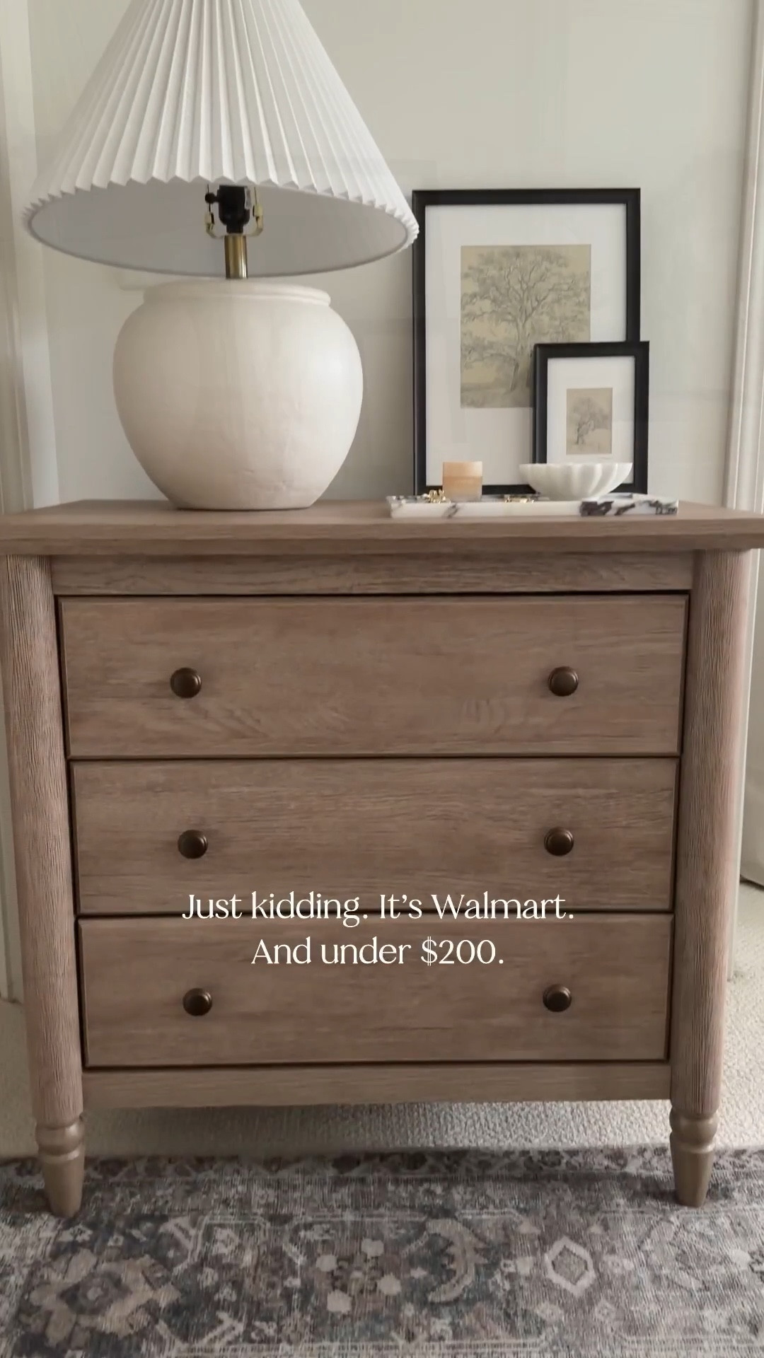 Pottery Barn vibes, Walmart pricing! This nightstand looks like it could he siblings with my actual PB nightstands. 

#LTKHome
