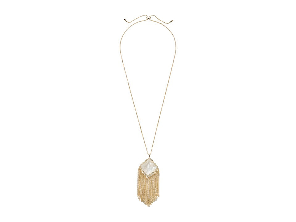 Kendra Scott - Kingston Necklace (Gold/Ivory Mother-of-Pearl) Necklace | Zappos