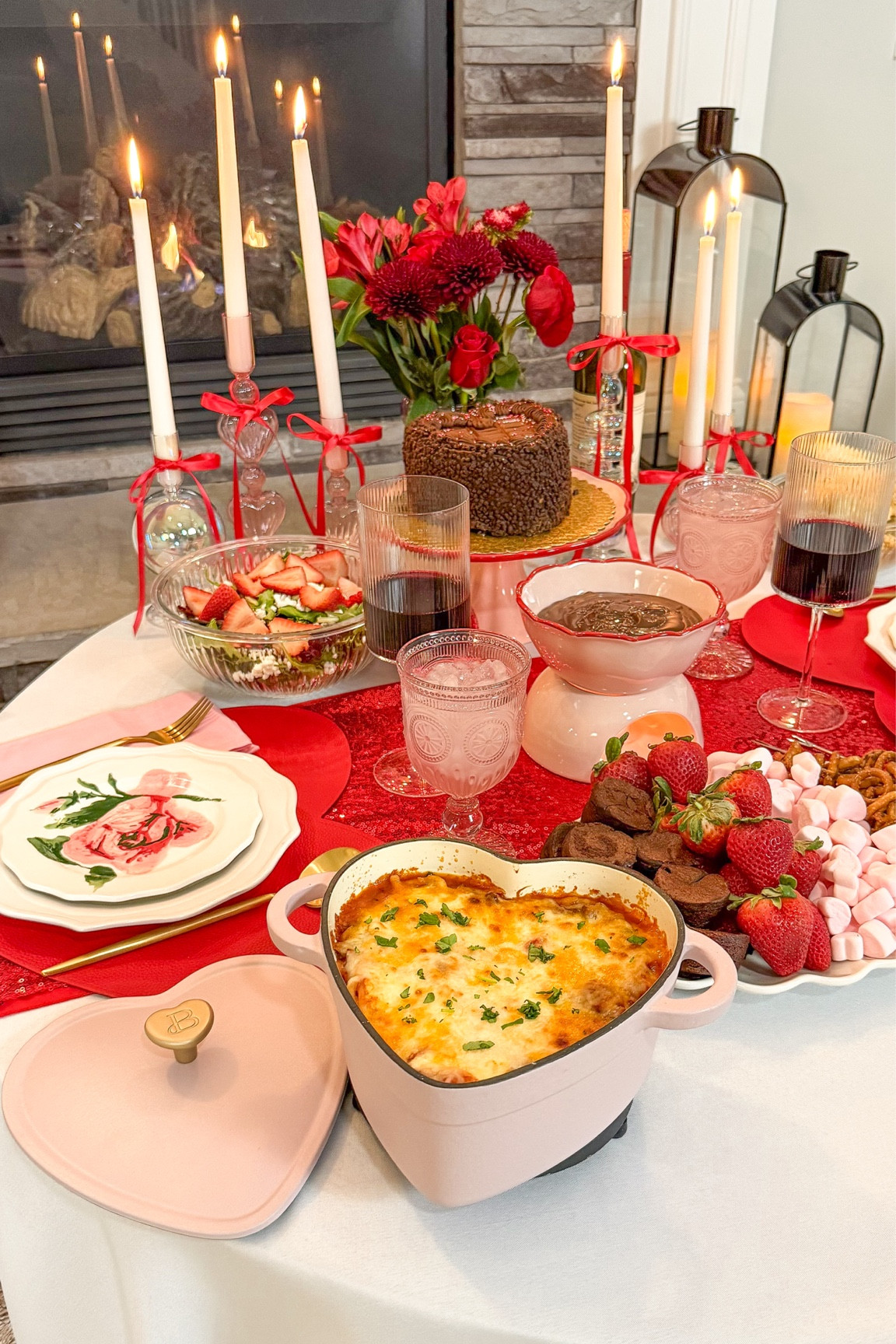Romantic Valentines Dinner at home ❤️. #valentinesdinner

#LTKSeasonal #LTKHome #LTKParties