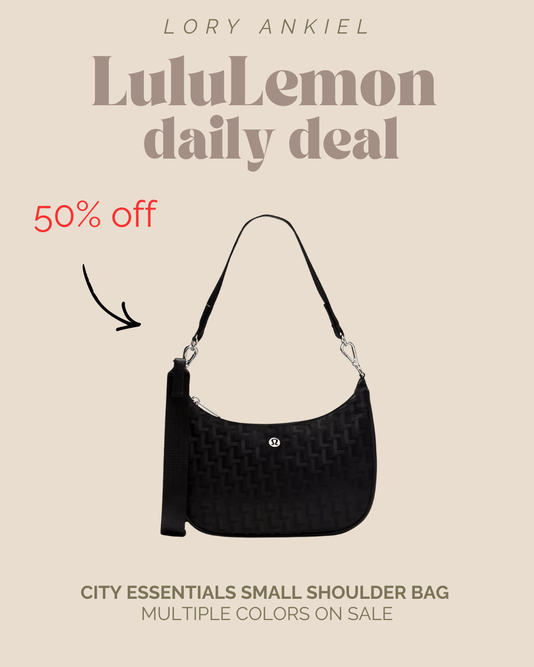 Lululemon Deal of the Day! - City Essentials Small Shoulder Bag, Multiple Colors on Sale

#lululemon #smallbag #dailypurse 

 #LTKActive #LTKSaleAlert #LTKFindsUnder50