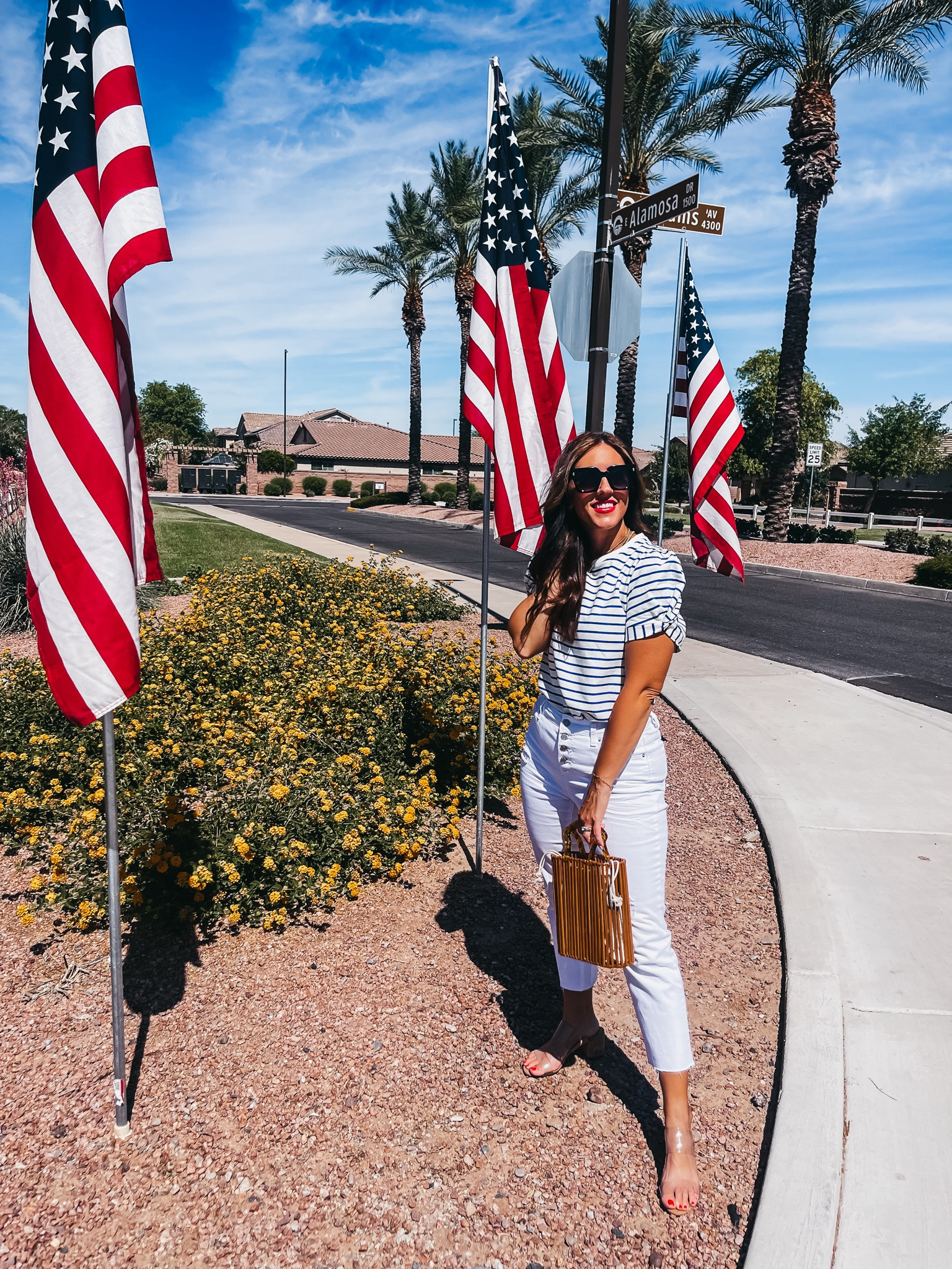4th of July outfit idea ❤️🇺🇸💙 Summer outfit idea with white jeans & striped tee 💙🤍 

Tee with statement sleeve - size small
Straight leg cropped jeans - size 6

#LTKFindsUnder50 #LTKSaleAlert #LTKStyleTip