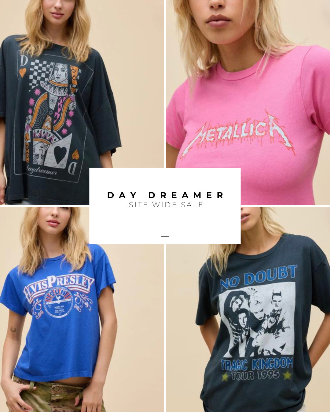 My favorite bougee band tees are on sale… and there are so many good ones right now. Think No Doubt, Queen, Metallica, and more.

Graphic band tees are one of my favorite ways to add a little personality to casual outfits. Throw one on with denim, shorts, sneakers, or even layered under a blazer for that effortless casual-cool vibe.

And honestly… 30% off definitely feels worth a browse. Yay for sales and cute graphic tees. 

 #LTKOver40 #LTKSaleAlert