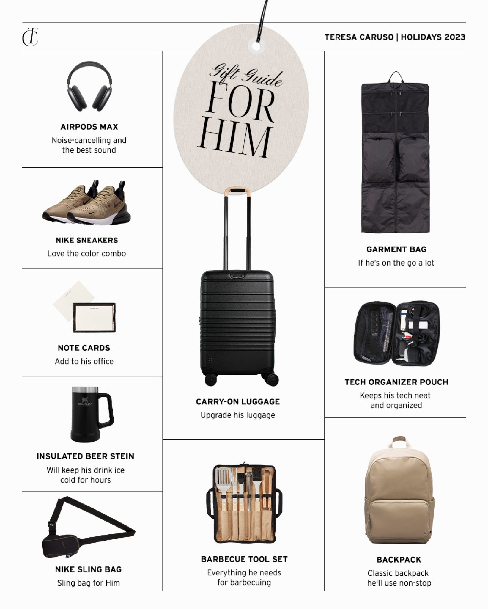 Holiday gift guide for him: gifts for the guy in your life! 

Gifts for him, Christmas gift ideas, husband gifts, brother gifts, boyfriend gifts 

#LTKGiftGuide #LTKfindsunder100 #LTKmens