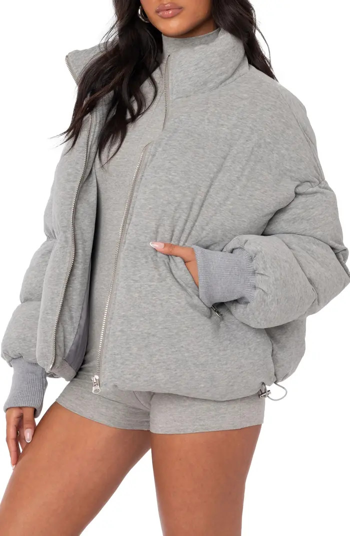 EDIKTED Jersey Puffer Jacket | Nordstrom | Nordstrom