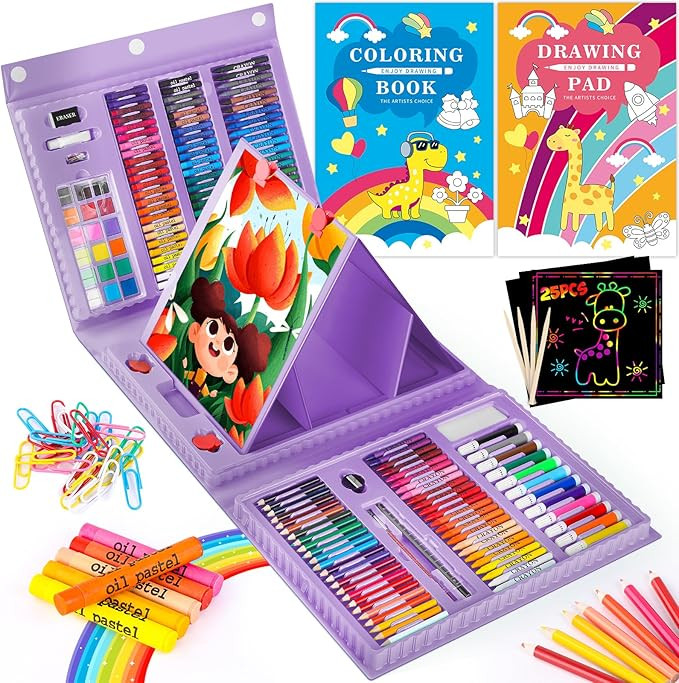 iBayam Art Kit, 251-Pack Art Supplies Drawing Kits, Arts and Crafts Gifts Box for Kids Teen Girls... | Amazon (US)