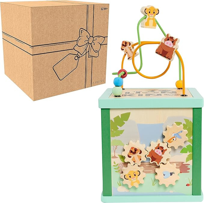 Disney Wooden Toys Lion King Activity Cube, Kids Toys for Ages 2 Up by Just Play | Amazon (US)