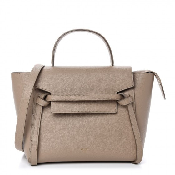 Grained Calfskin Micro Belt Bag Light Taupe | Fashionphile