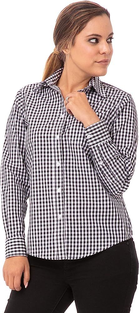 Chef Works Women's Gingham Dress Shirt | Amazon (US)