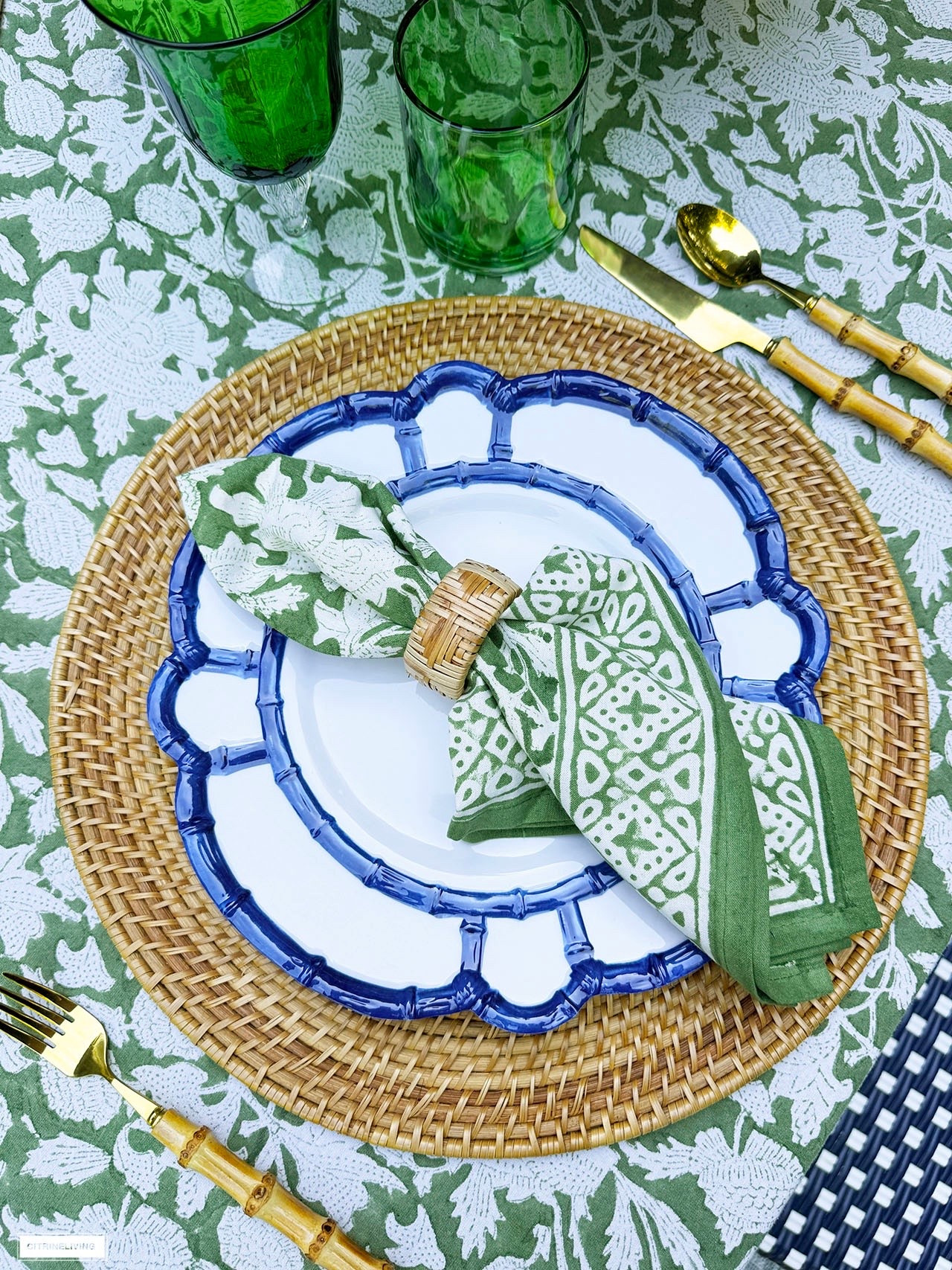 Create a simple outdoor tablescape with just a few key pieces! It takes only minutes to pull this look together! 💙💚

Summer decor, chic decor, patio decor, patio finds, outdoor dining, outdoor hosting

#LTKSeasonal #LTKHome
