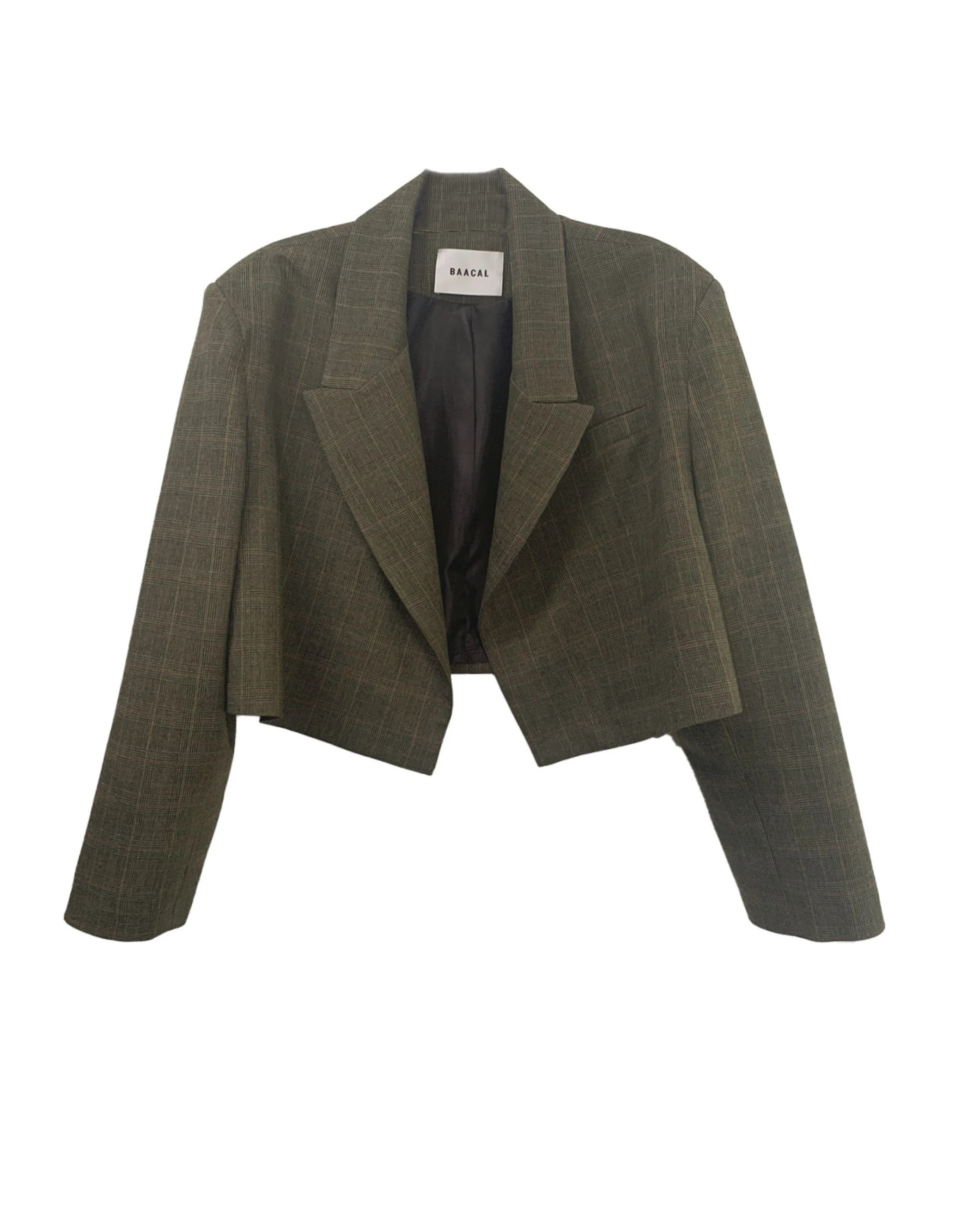 Cropped Blazer - Prince of Wales | BAACAL Limited, LLC