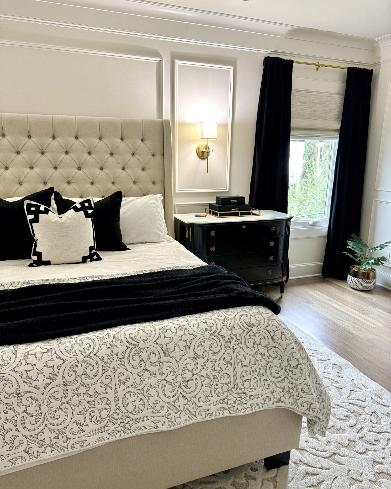 Frontgate has a sitewide sale up to 30% off and free shipping even on furniture using code FSALL0625. This Regency Bow chest is 25% plus free shipping. It’s a splurge but heirloom quality with real marble on top. 

#everypiecefits