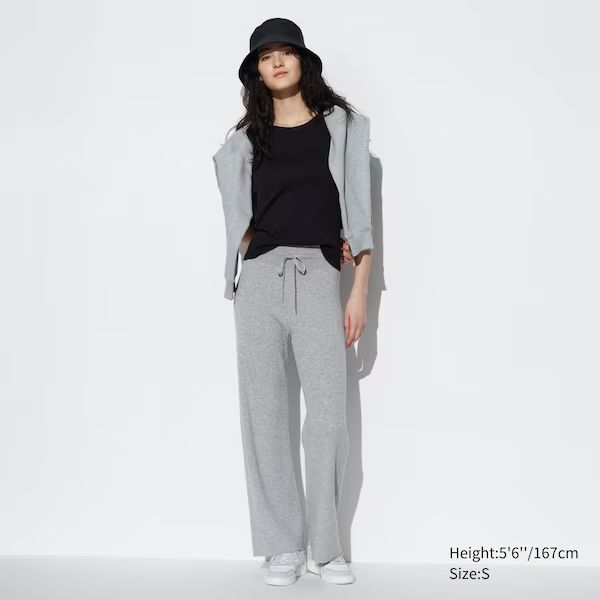 Washable Knit Ribbed Pants | UNIQLO (US)